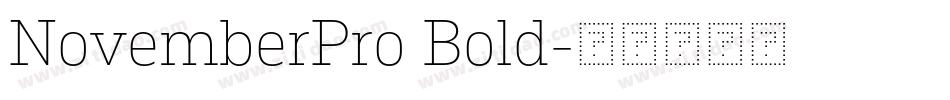NovemberPro Bold字体转换